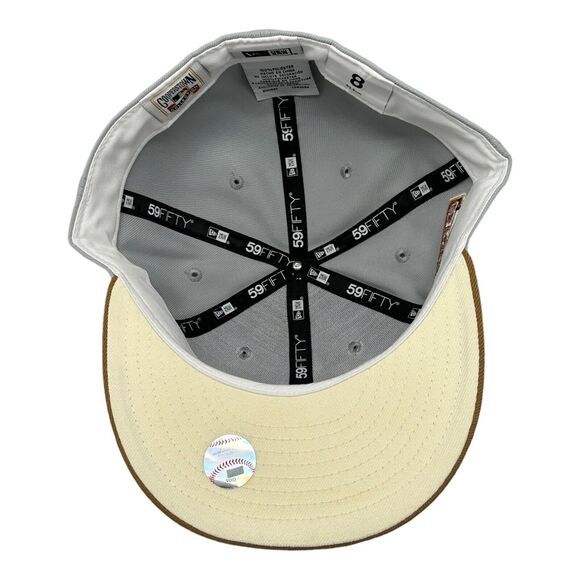 New Era 59FIFTY Fitted San Diego Padres Autumn‎ Storm 1969 Patch Cap Hat Sz 8 - Picture 6 of 7